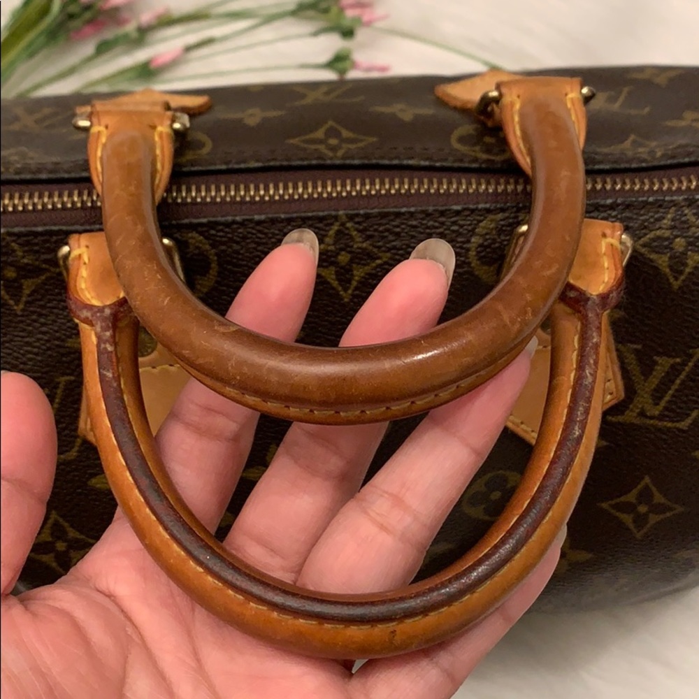 Louis Vuitton Monogram Mini Satchel in Brown and Tan Leather - Picture 8 of 16
